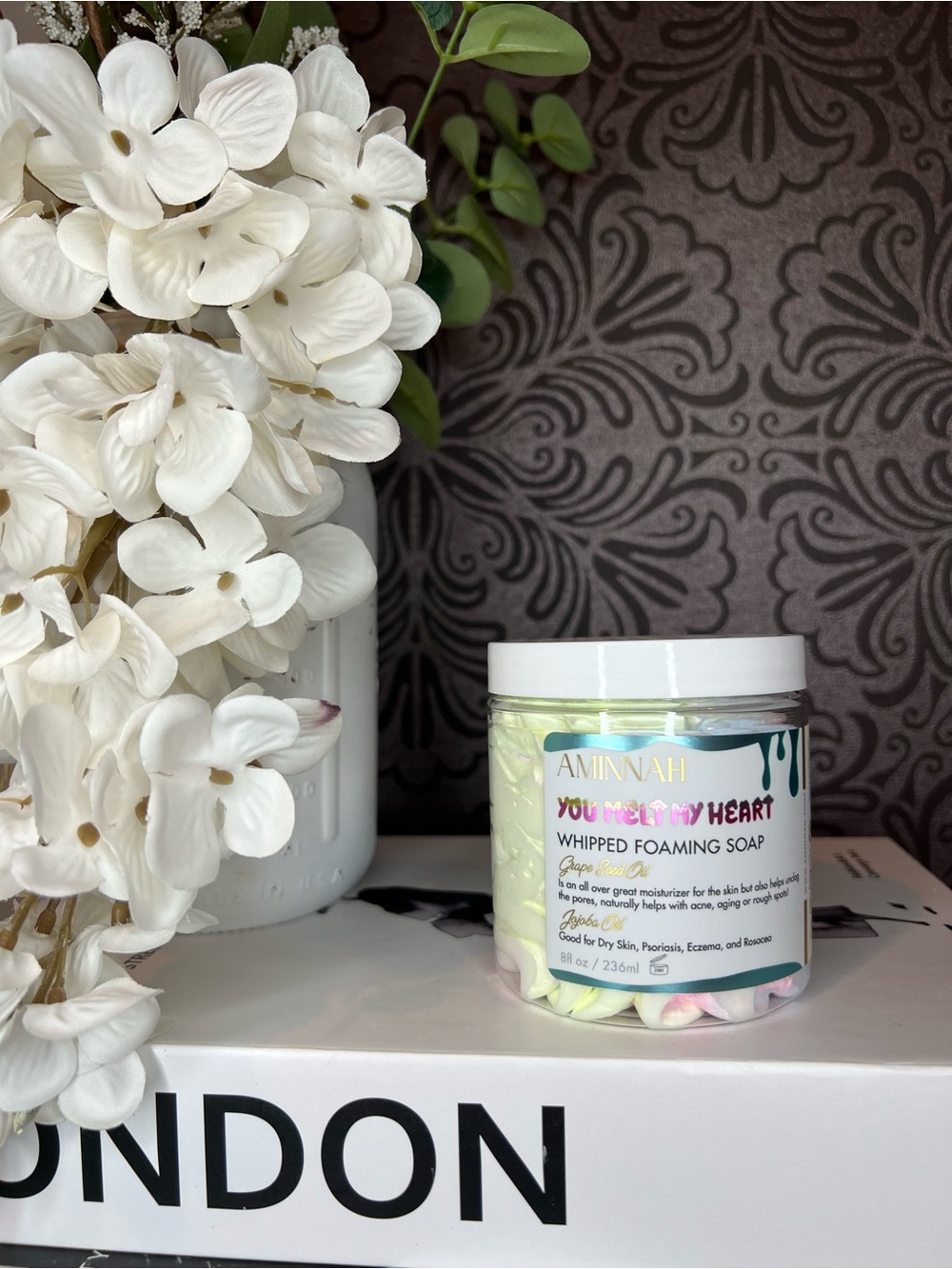 Aminnah "You Melt My Heart" Whipped Foaming Soap
